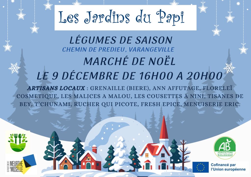 marché de Noël au jardins du papi